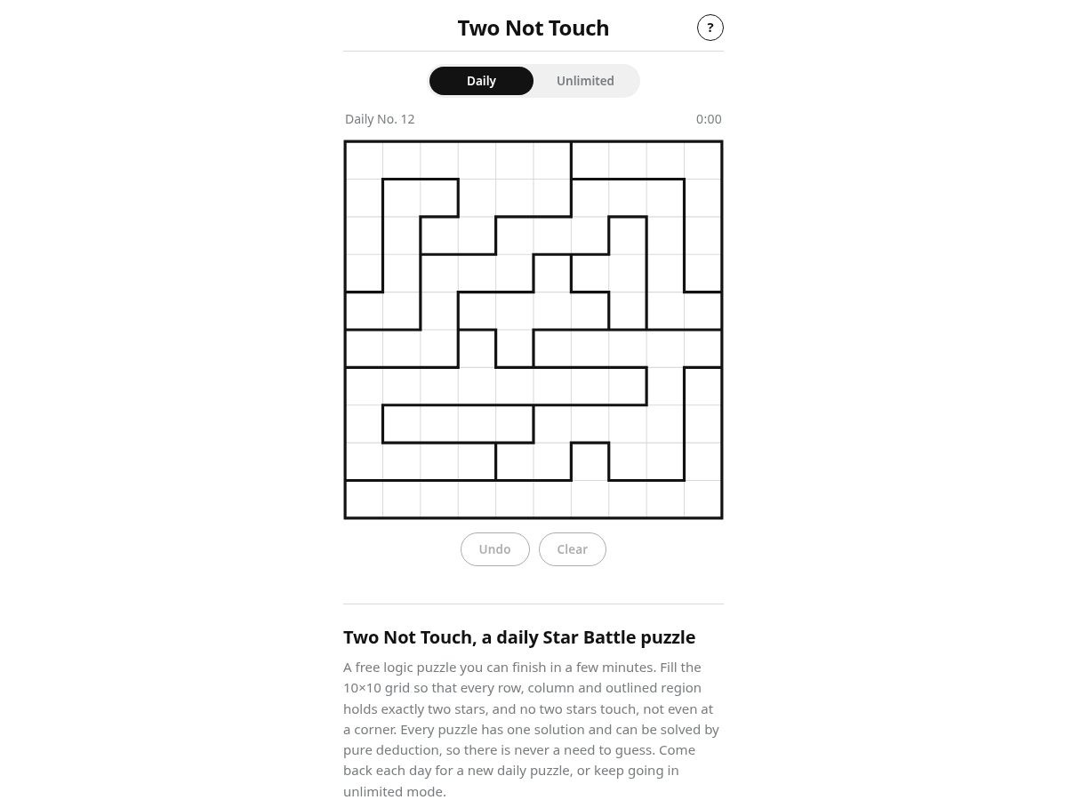 Landing-page snapshot of two-not-touch.com