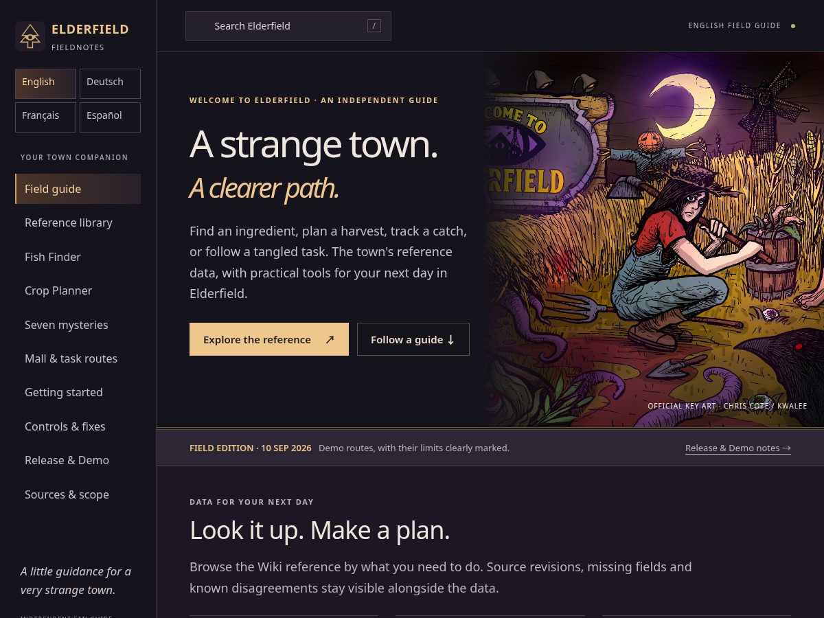Landing-page snapshot of welcometoelderfield.site