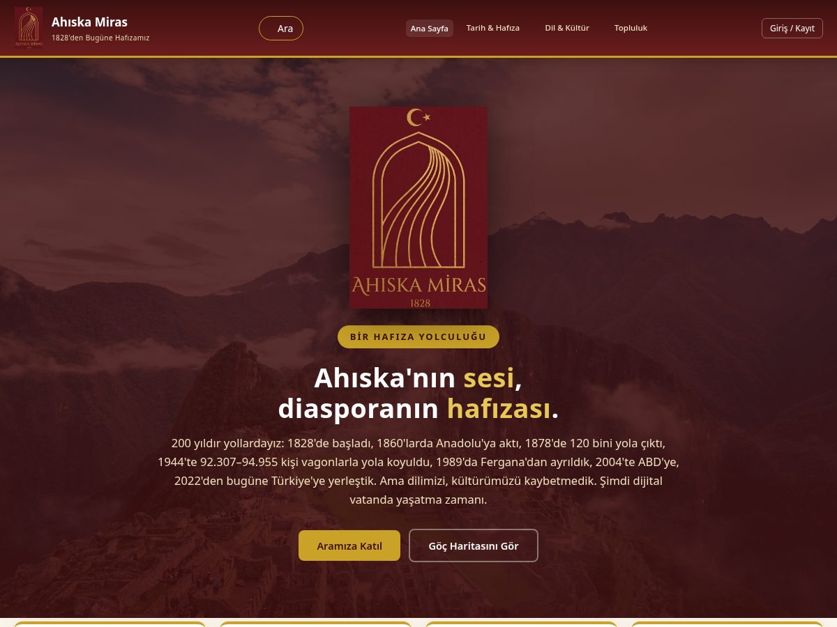 Landing-page snapshot of ahiskamiras.com
