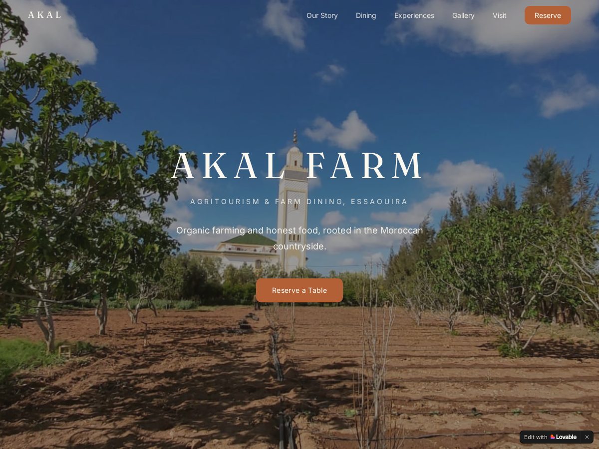 Landing-page snapshot of akalessaouira.com