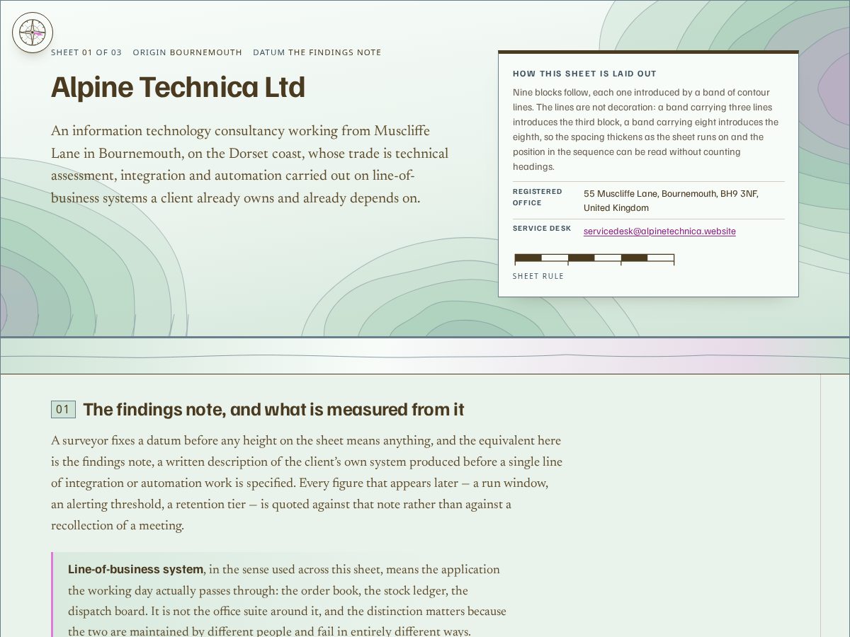 Landing-page snapshot of alpinetechnica.website