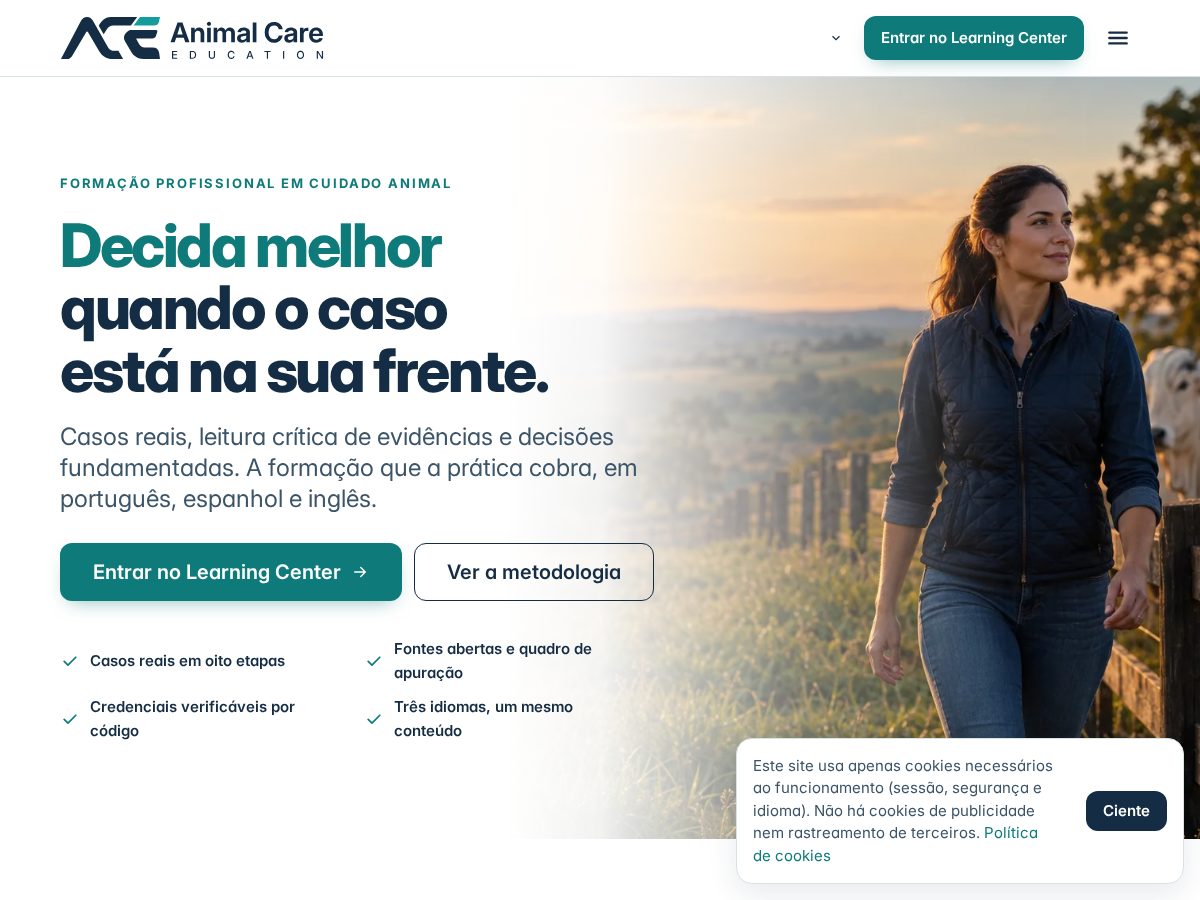 Landing-page snapshot of animalcare.global