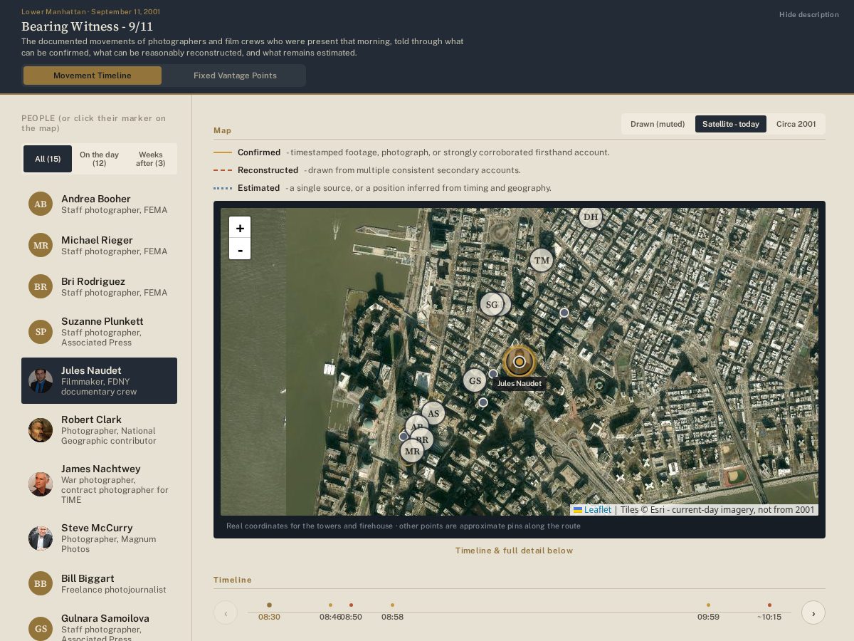 Landing-page snapshot of bearingwitness911.org