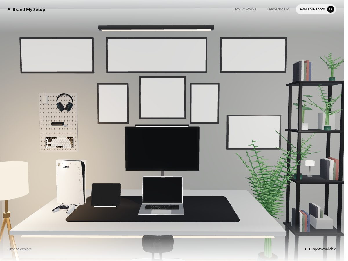 Landing-page snapshot of brandmysetup.lol