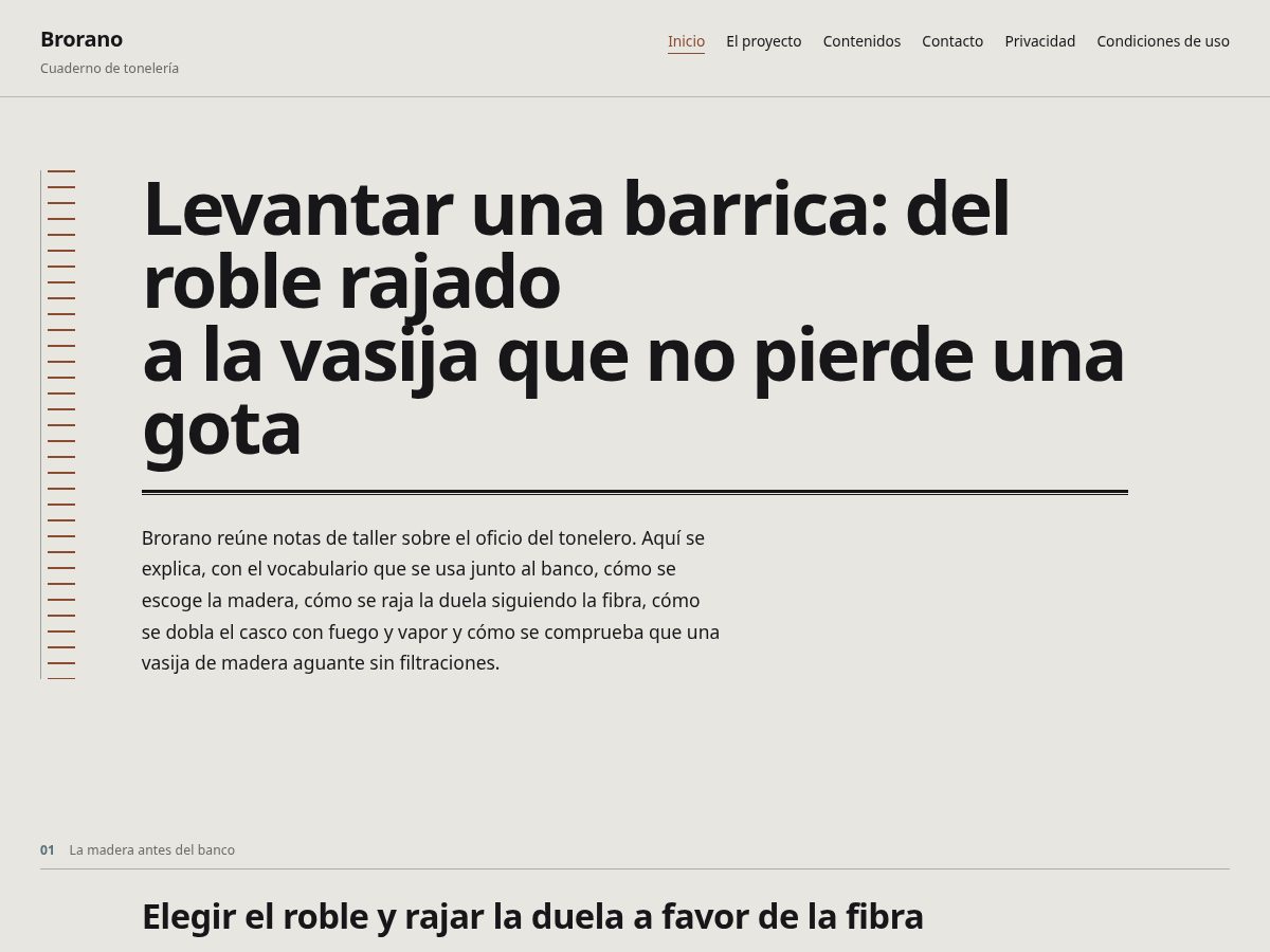 Landing-page snapshot of brorano.world