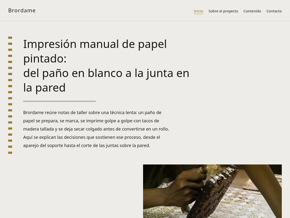 Landing-page snapshot of brordame.world