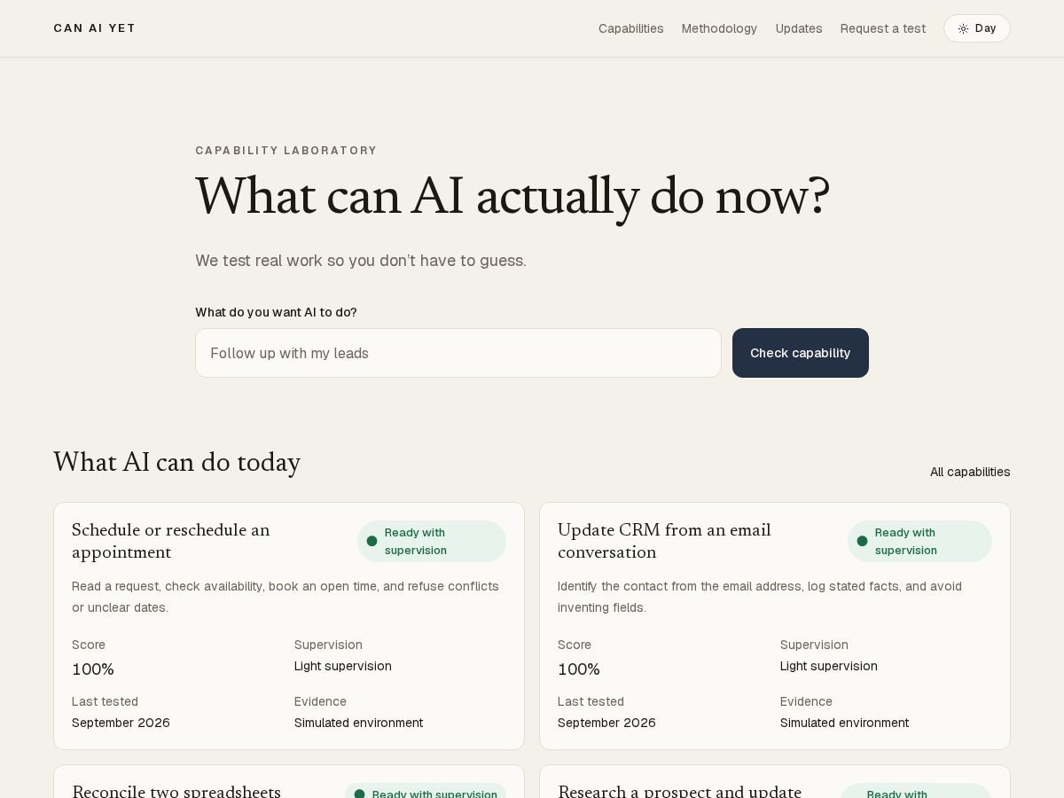 Landing-page snapshot of canaiyet.com