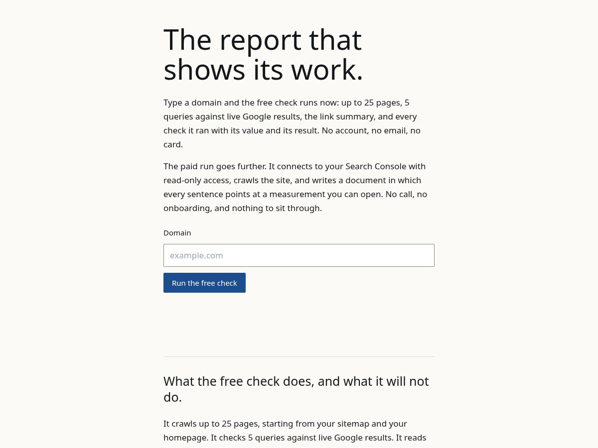 Landing-page snapshot of evidilo.com