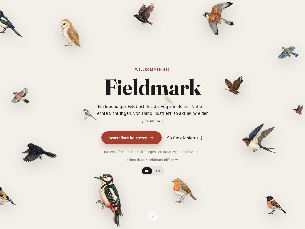 Landing-page snapshot of fieldmark.cloud