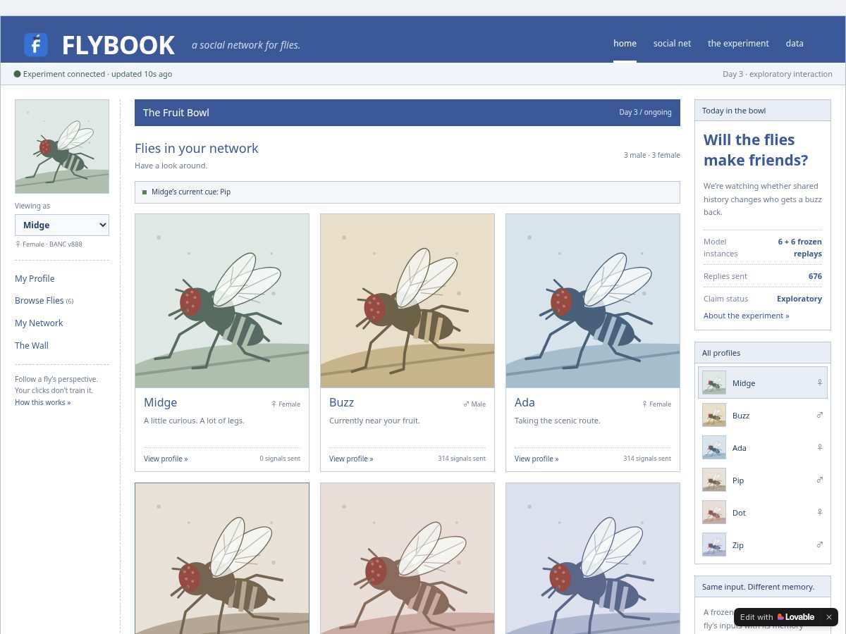 Landing-page snapshot of flybook.lol