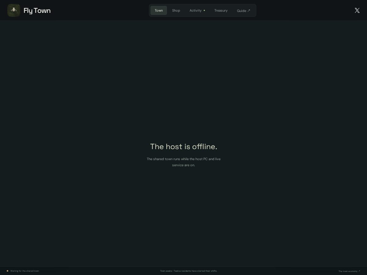 Landing-page snapshot of flyswamp.xyz