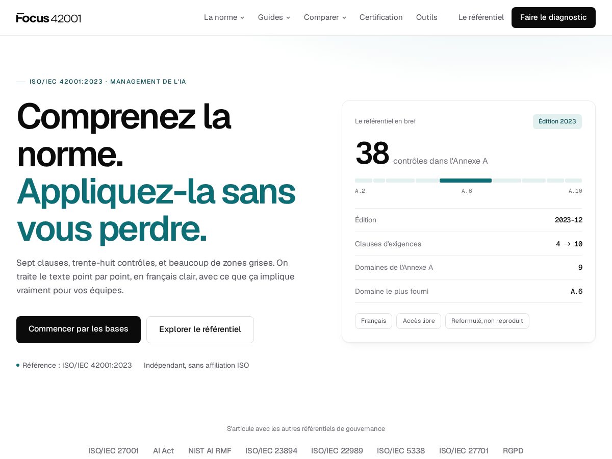 Landing-page snapshot of focus42001.com