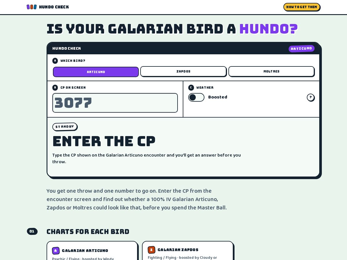 Landing-page snapshot of galarianbirdhundo.com