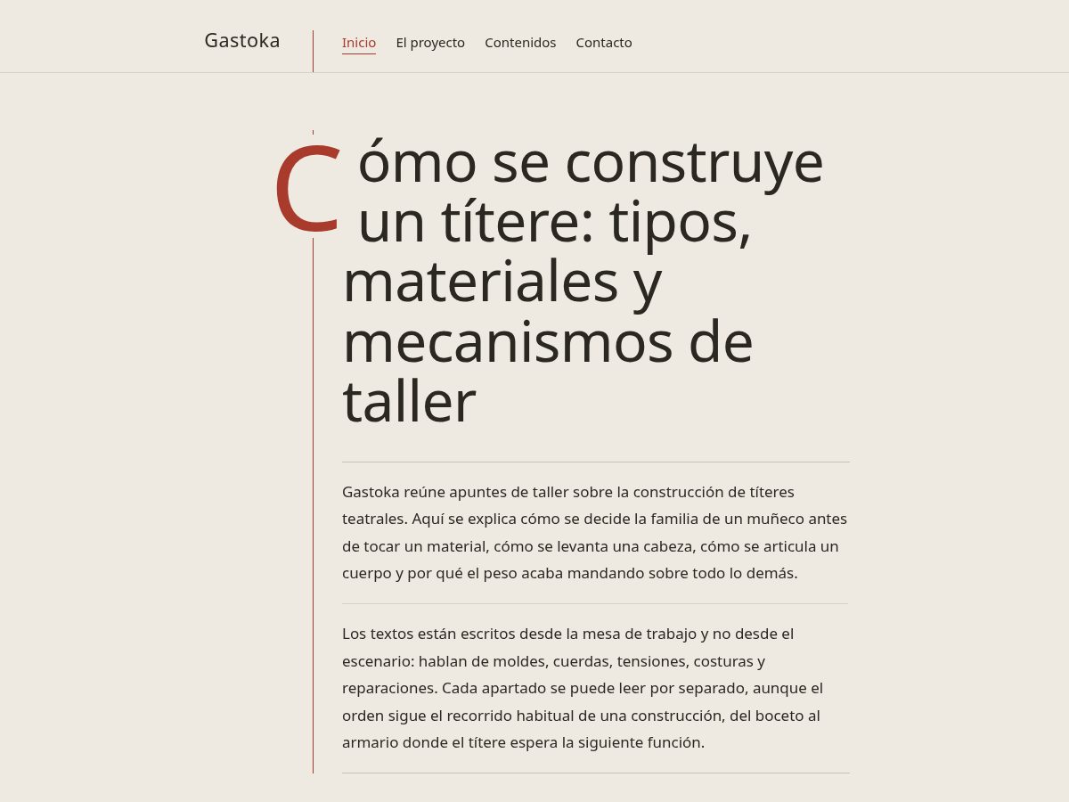 Landing-page snapshot of gastoka.world