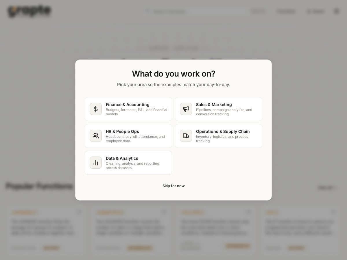 Landing-page snapshot of grapte.com