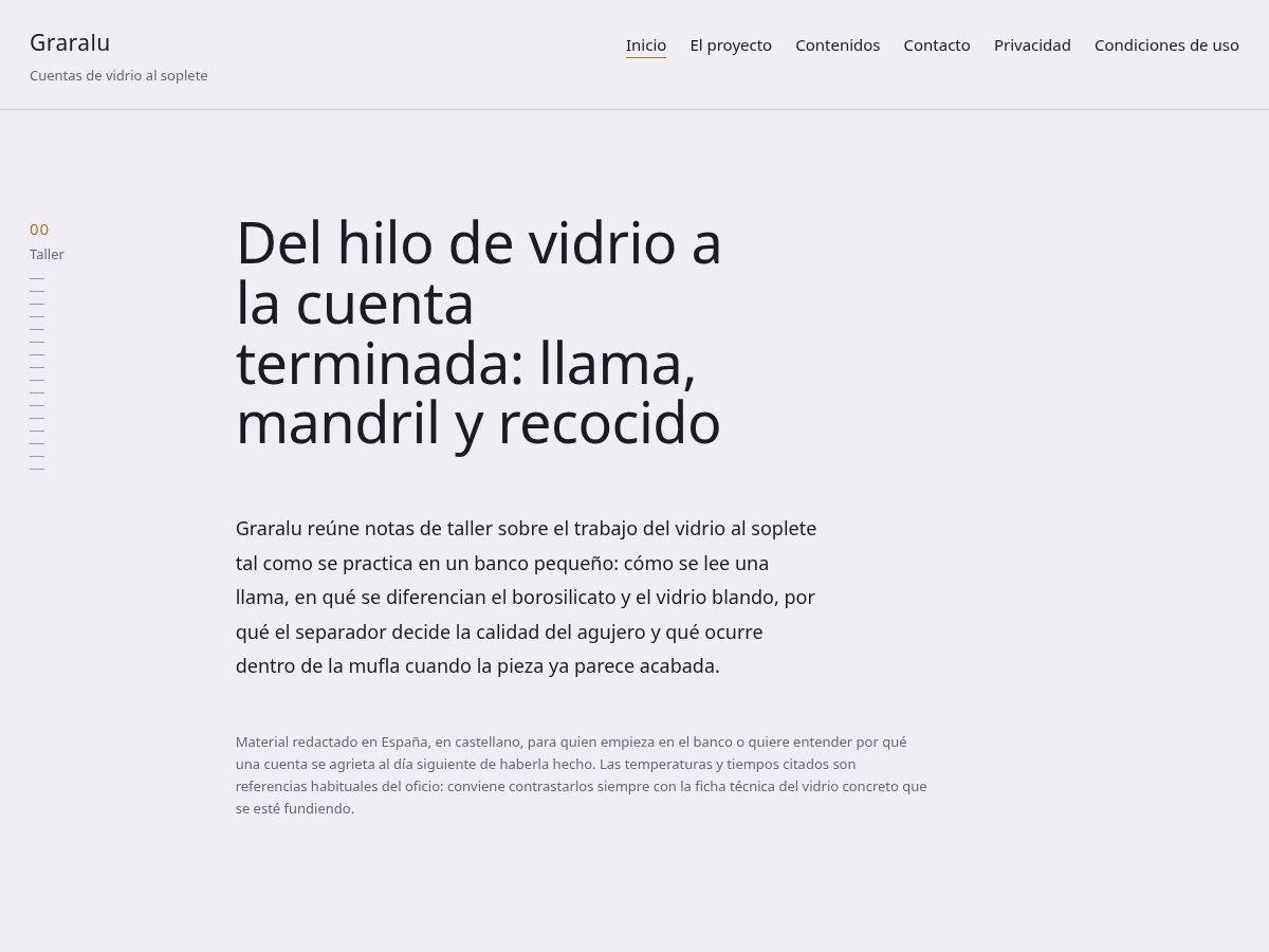 Landing-page snapshot of graralu.world