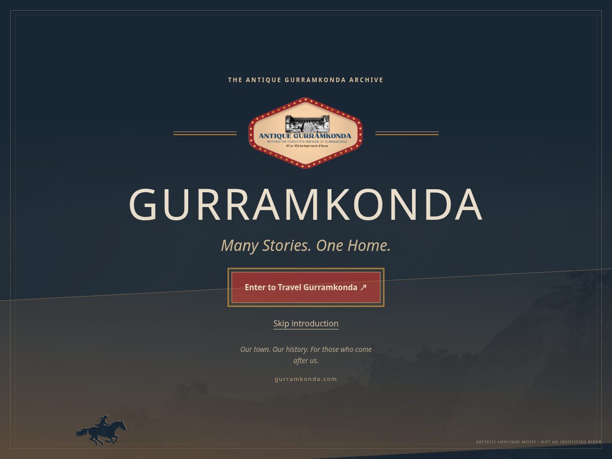 Landing-page snapshot of gurramkonda.com