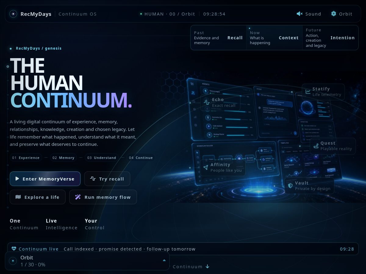 Landing-page snapshot of homocontinum.net