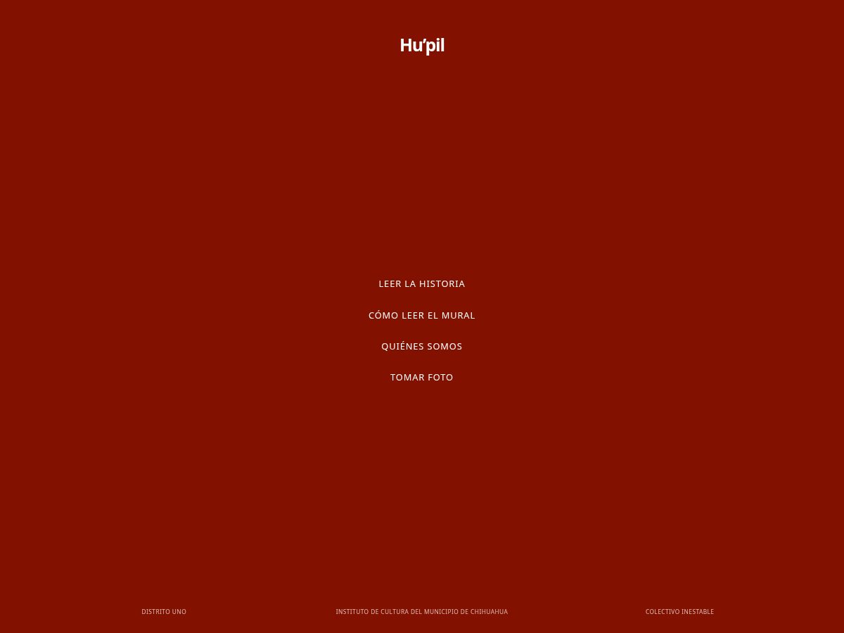 Landing-page snapshot of hupil.site