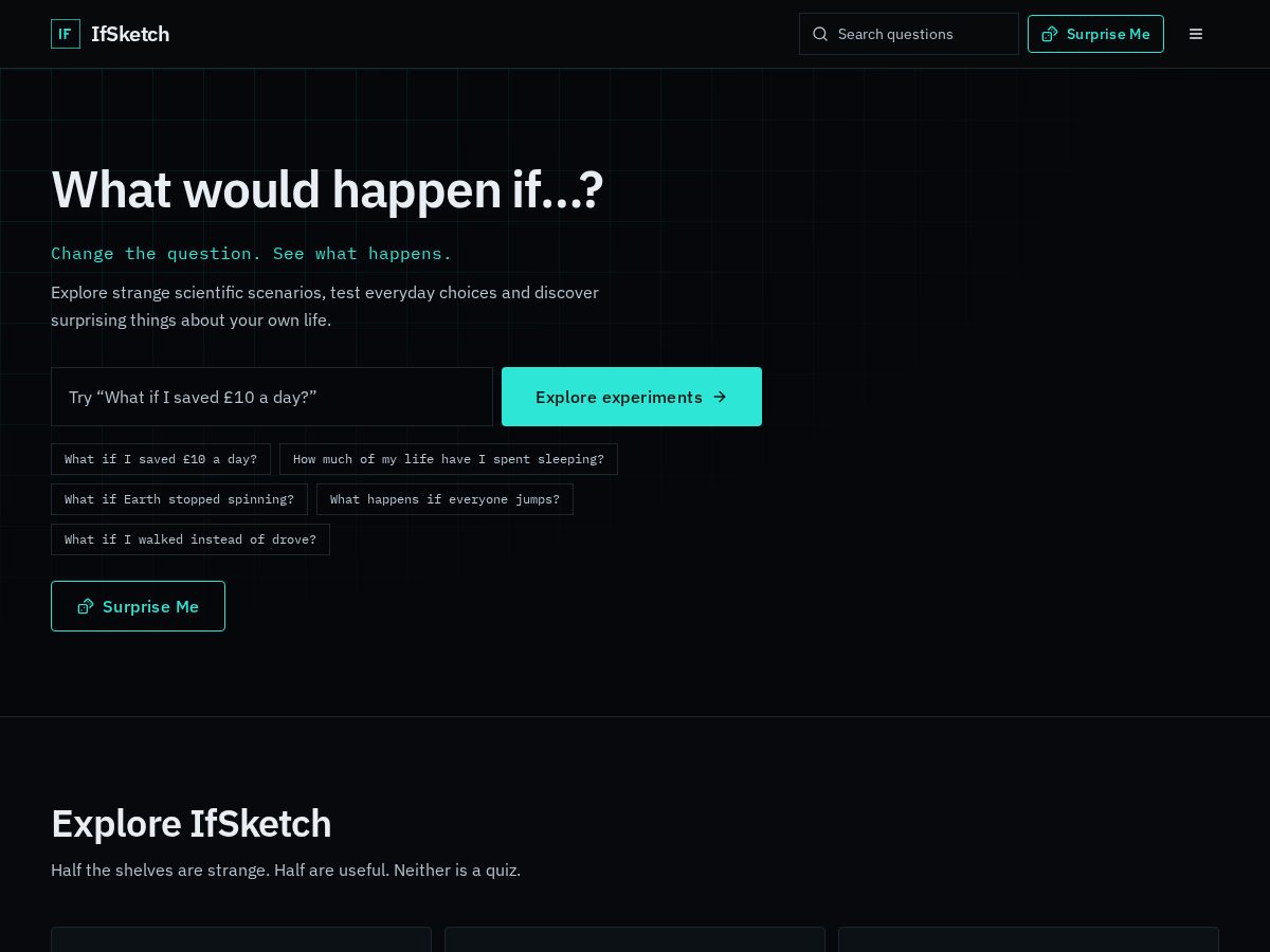 Landing-page snapshot of ifsketch.com