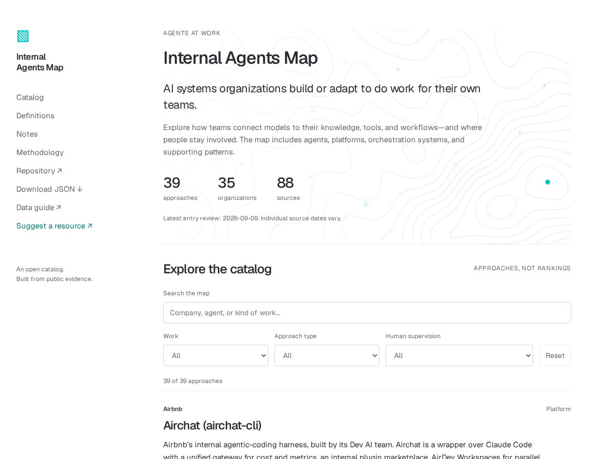 Landing-page snapshot of internal-agents.com