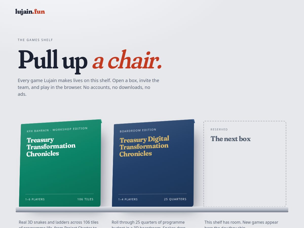Landing-page snapshot of lujain.fun