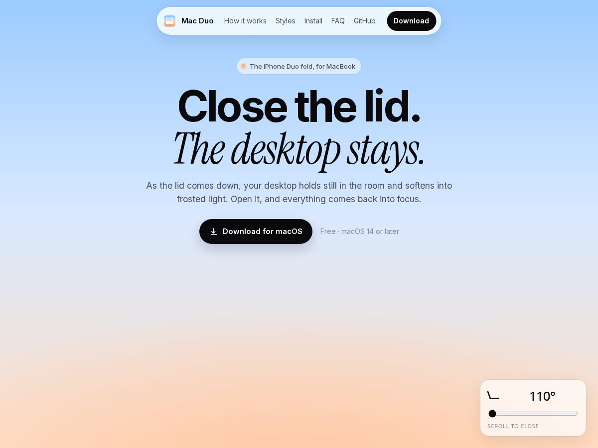 Landing-page snapshot of mac-duo.com