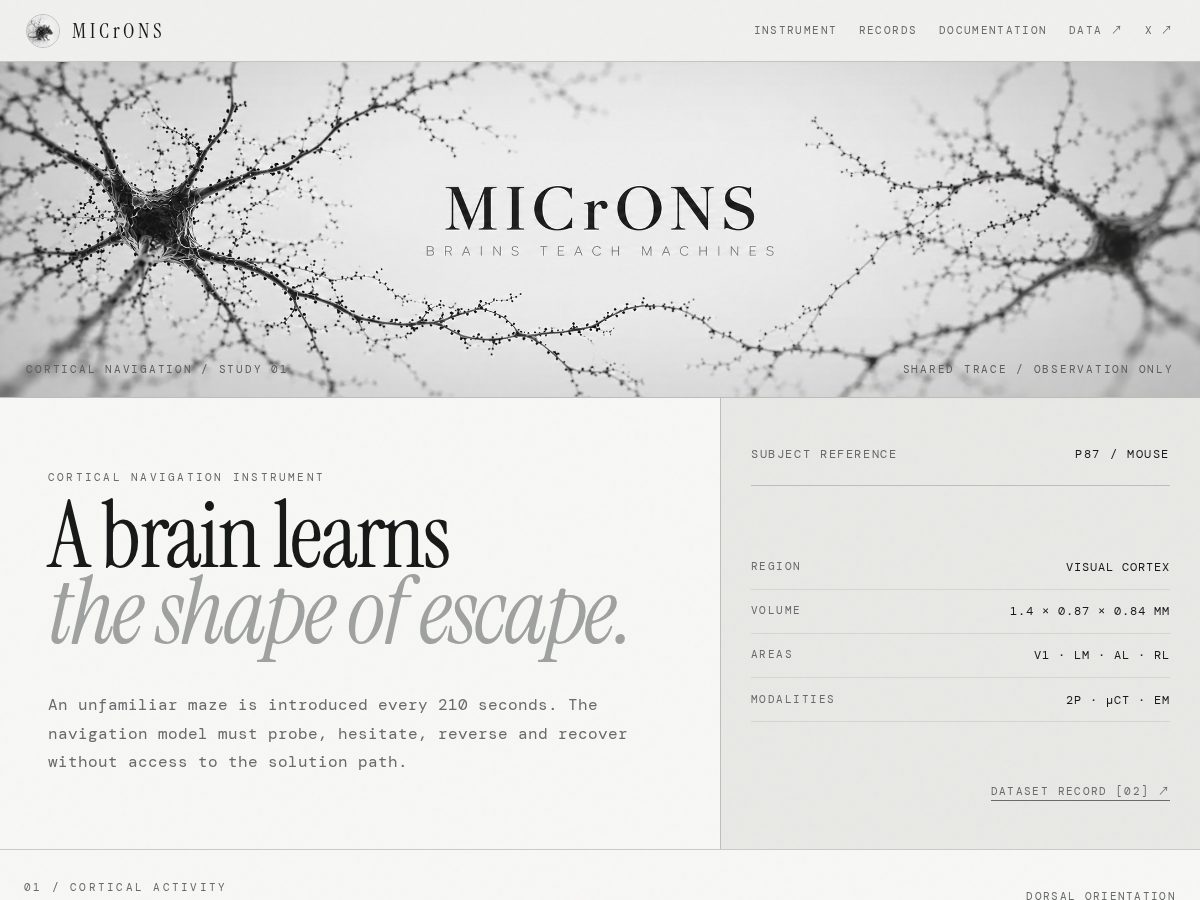 Landing-page snapshot of microns.wiki
