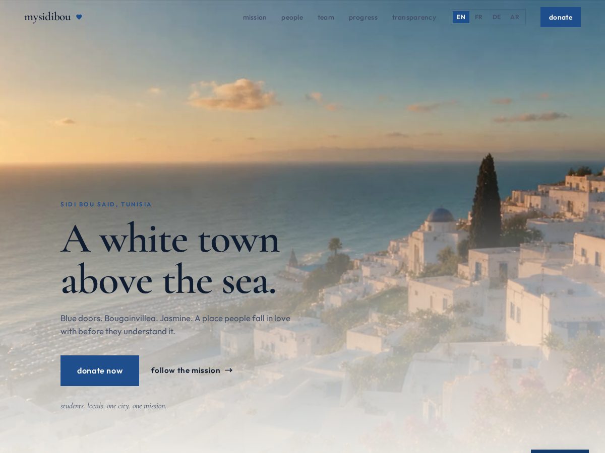 Landing-page snapshot of mysidibou.com