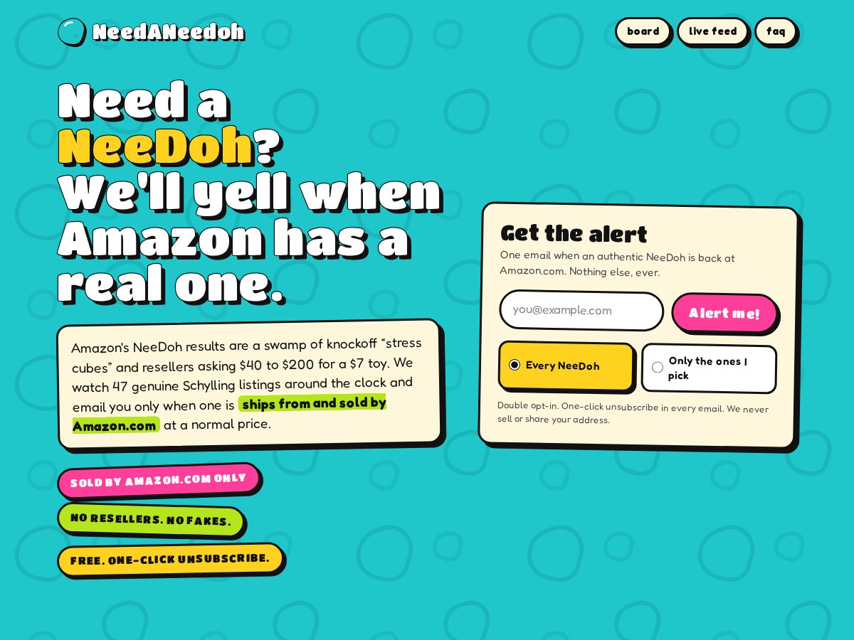 Landing-page snapshot of needaneedoh.xyz