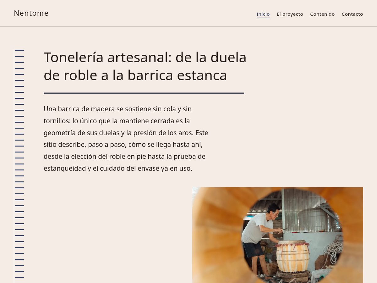Landing-page snapshot of nentome.world