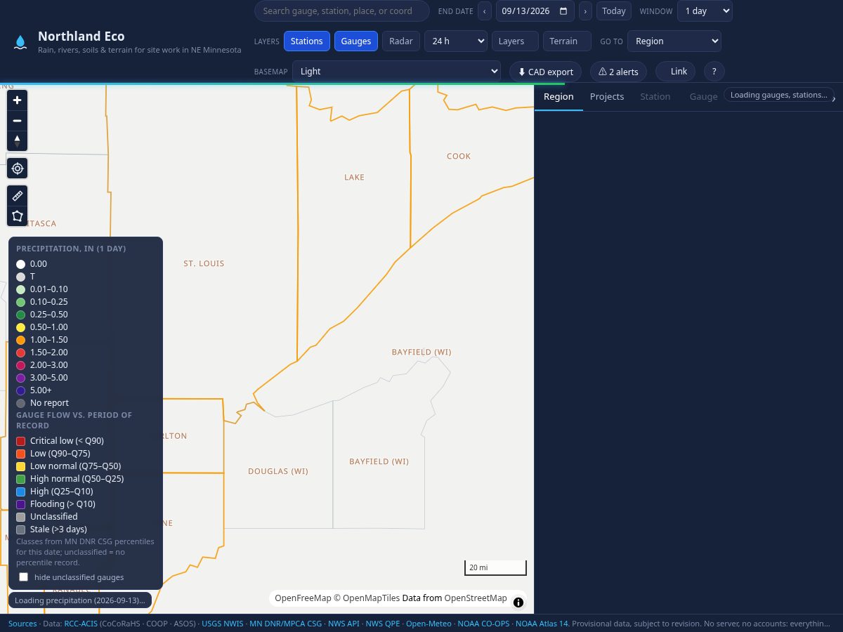 Landing-page snapshot of northland.eco