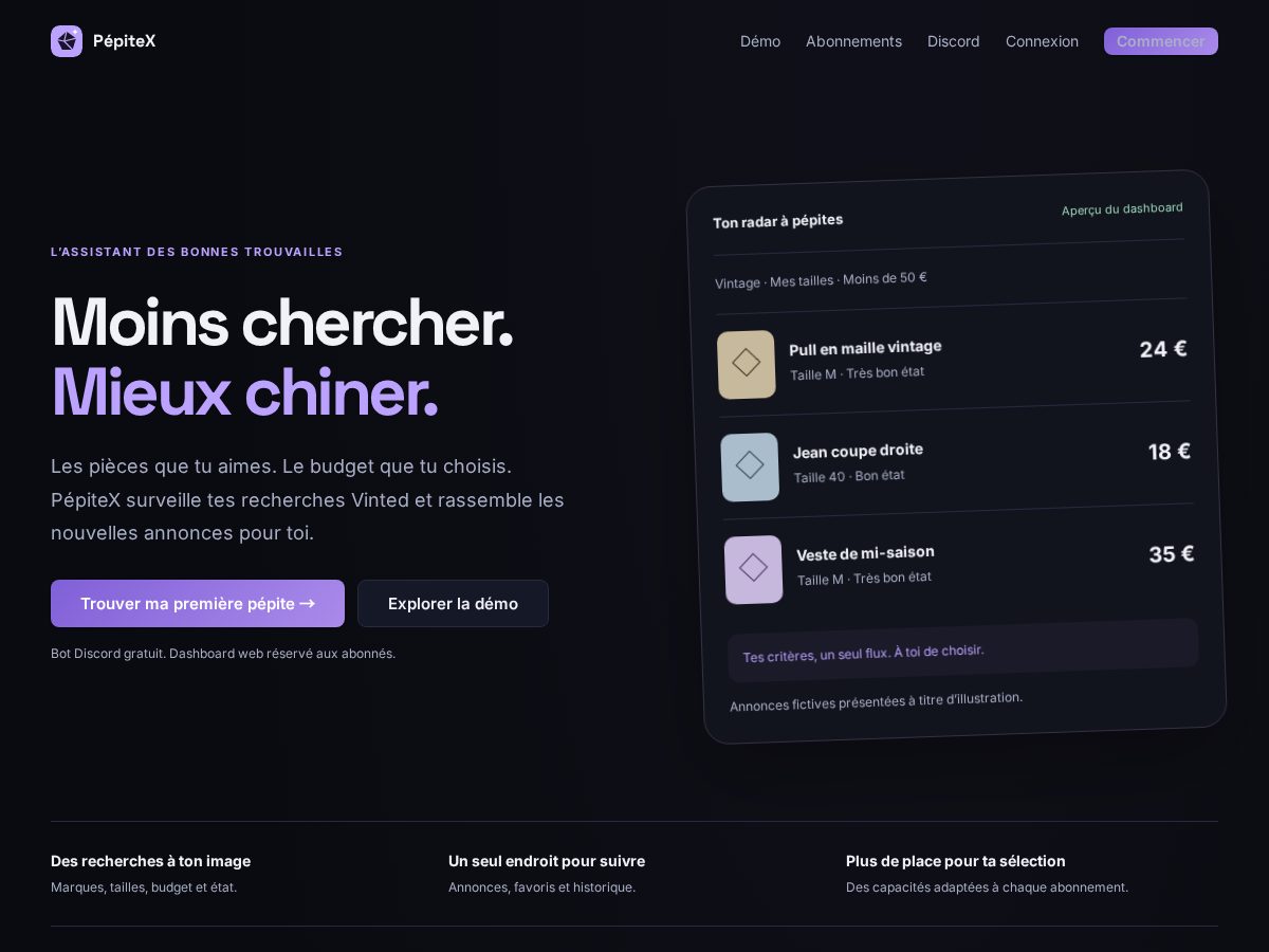 Landing-page snapshot of pepitex.com