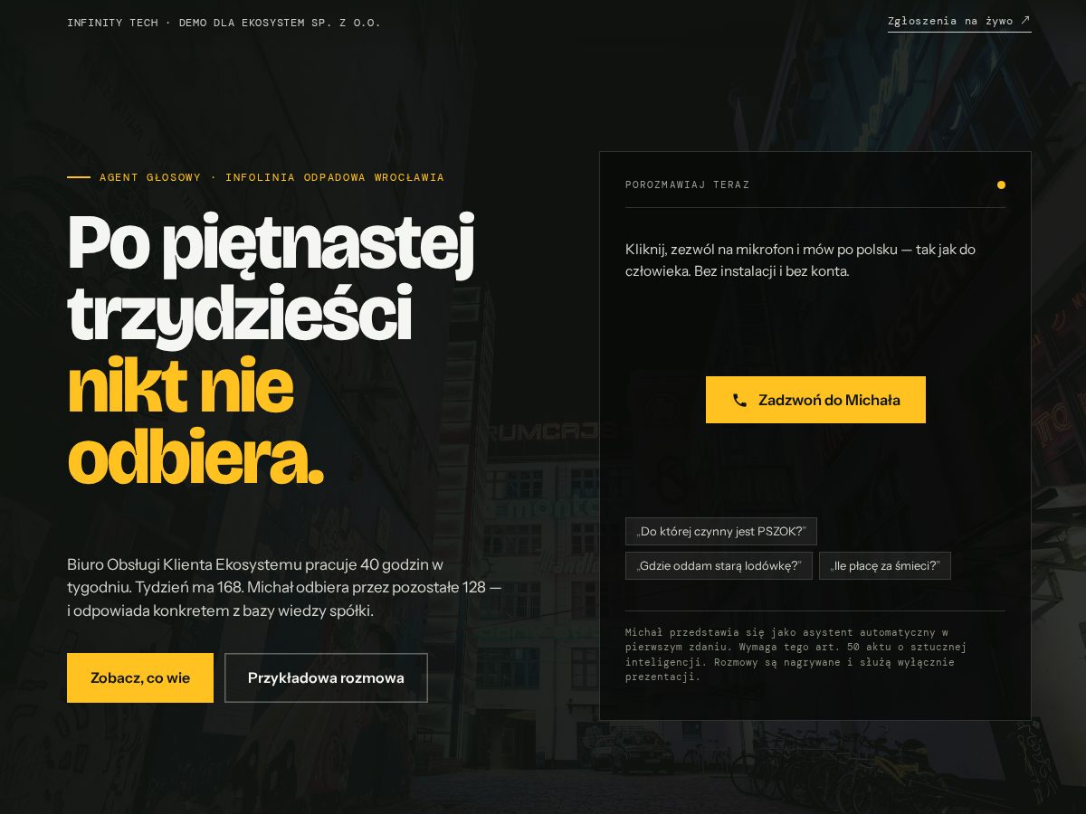 Landing-page snapshot of pszokwroclaw.online