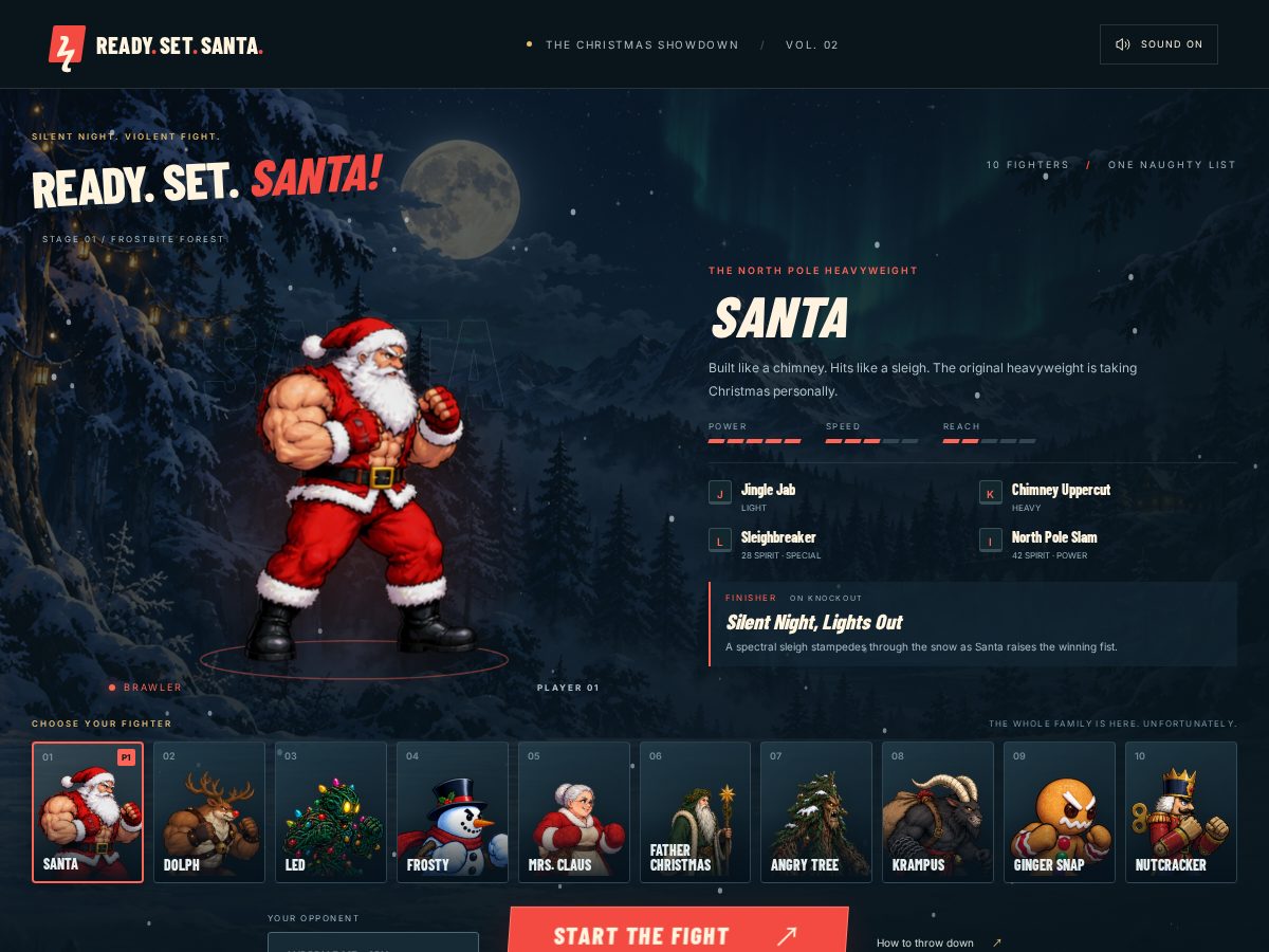 Landing-page snapshot of readysetsanta.com
