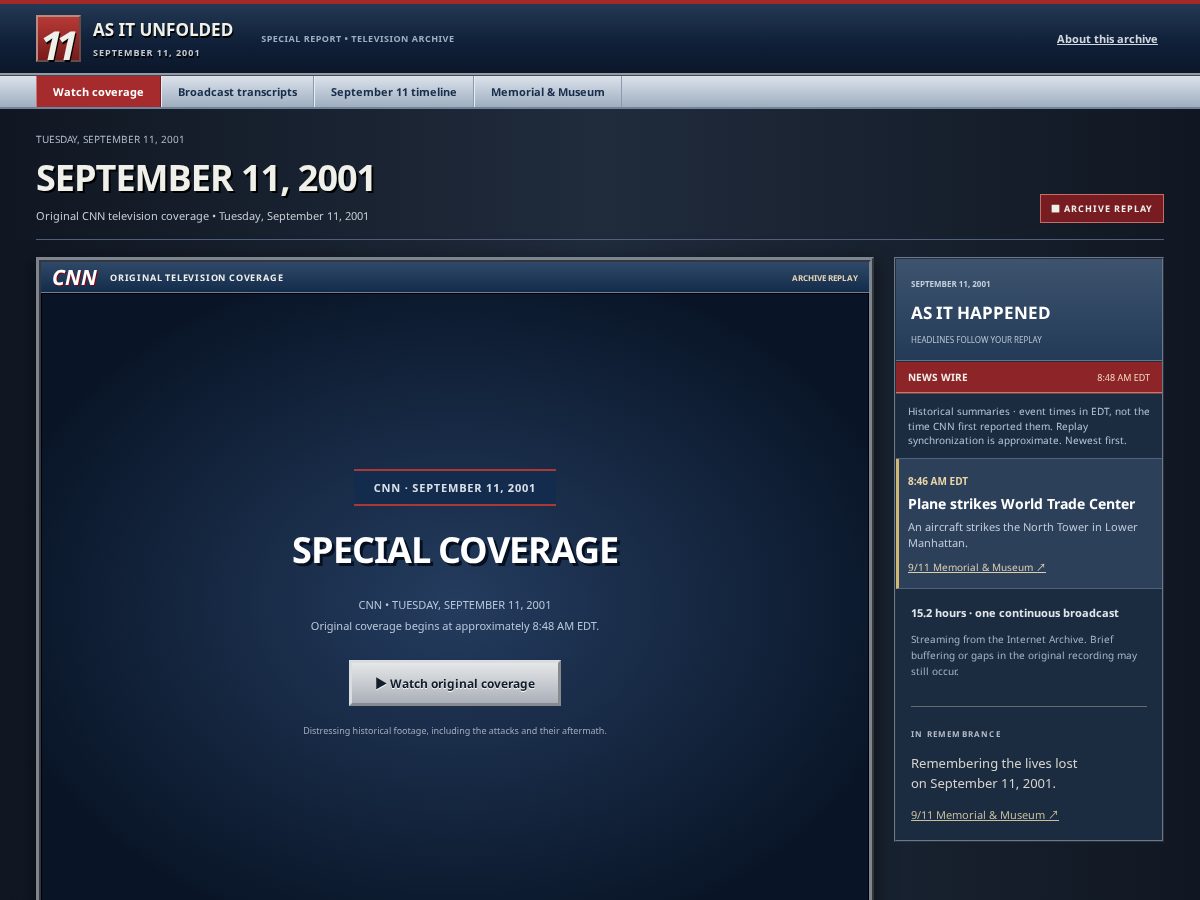 Landing-page snapshot of remember-september-11.com