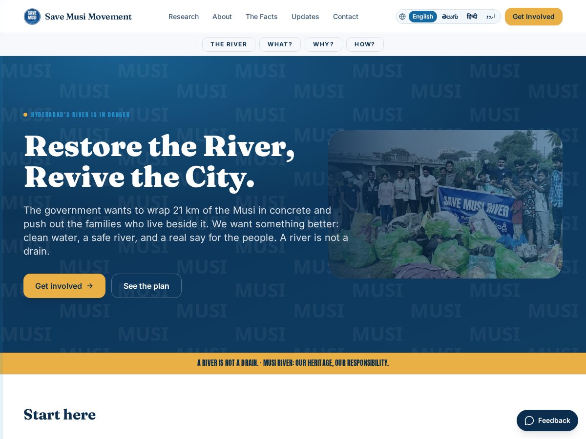 Landing-page snapshot of savemusimovement.com
