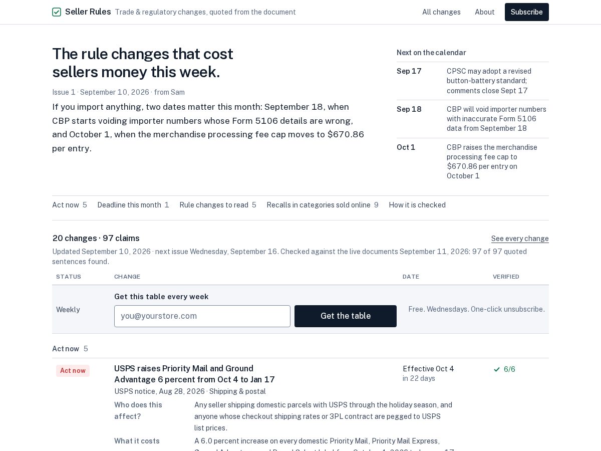 Landing-page snapshot of sellerrules.com