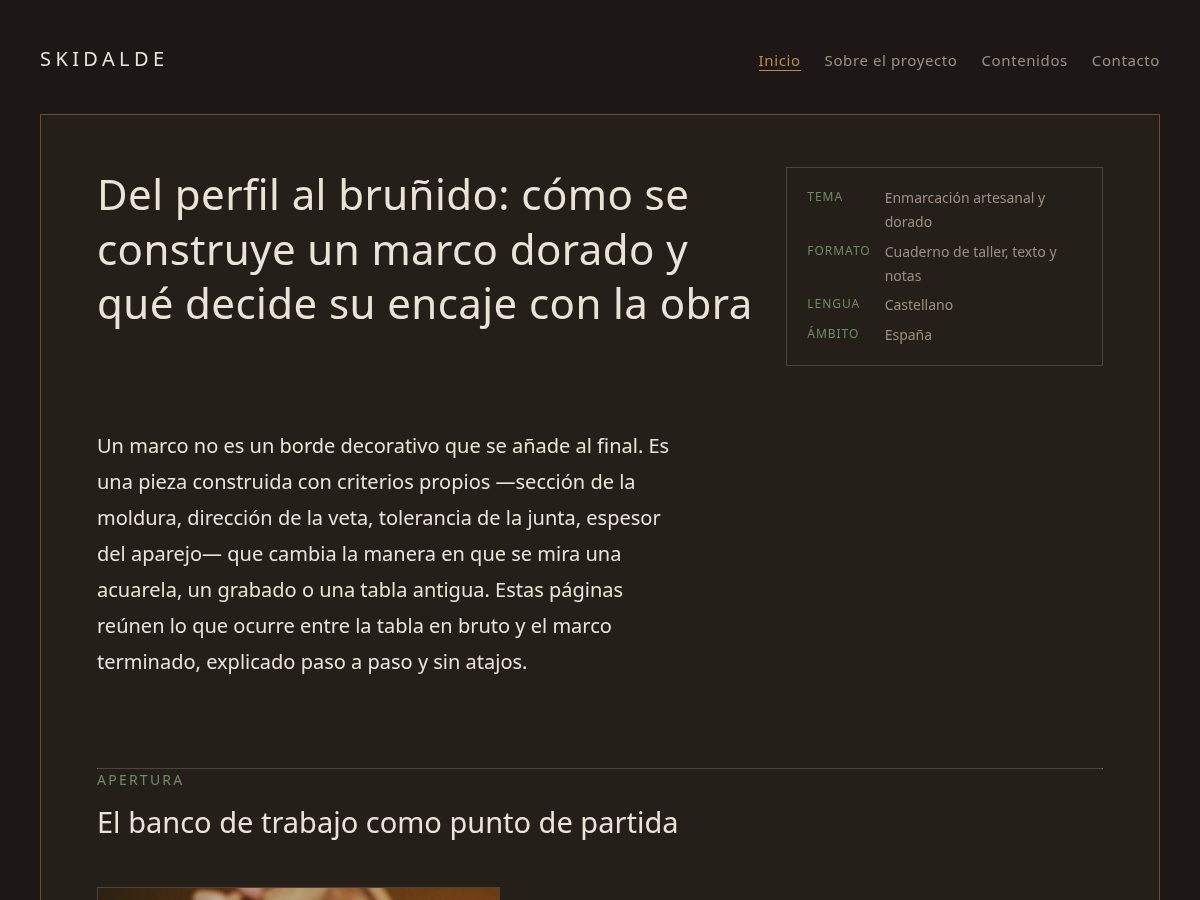 Landing-page snapshot of skidalde.world