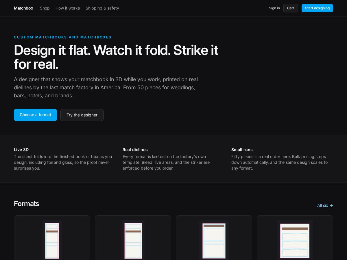 Landing-page snapshot of sparkform.dev