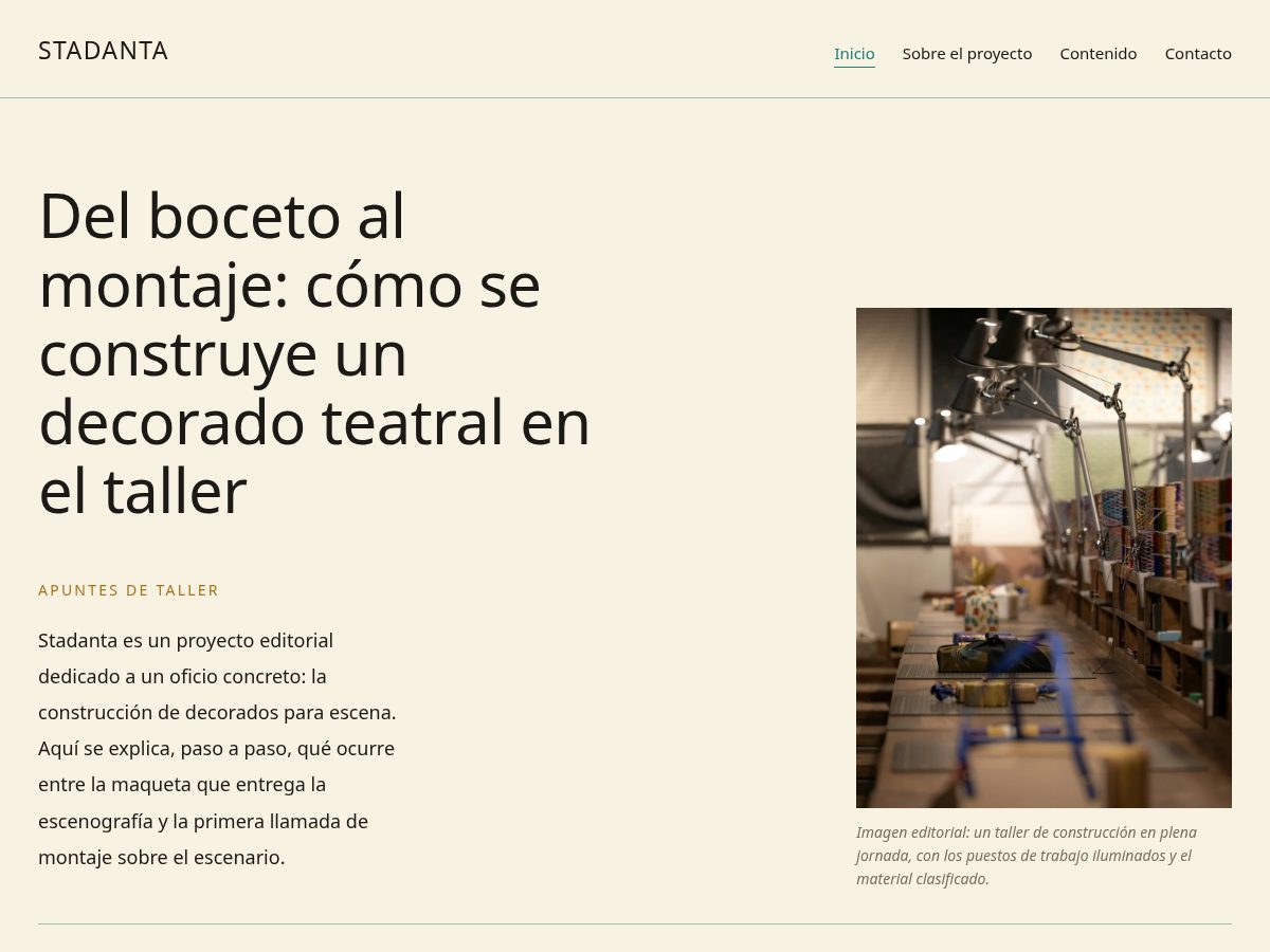 Landing-page snapshot of stadanta.world