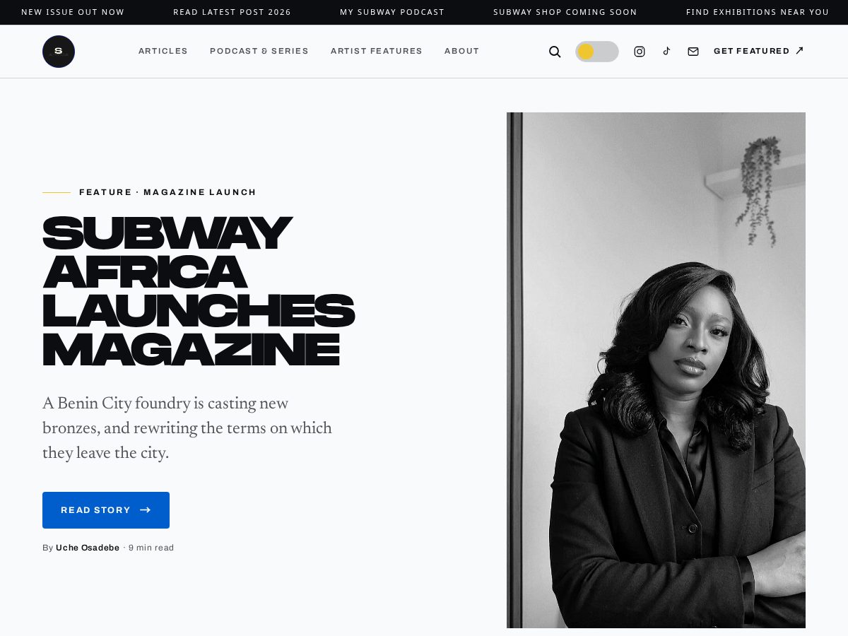 Landing-page snapshot of subwayafrica.com