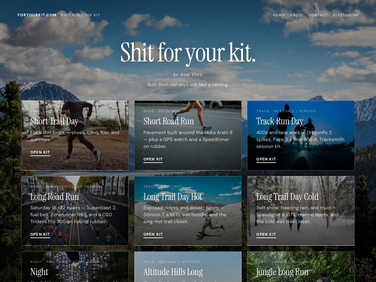 Landing-page snapshot of trailkitshit.com