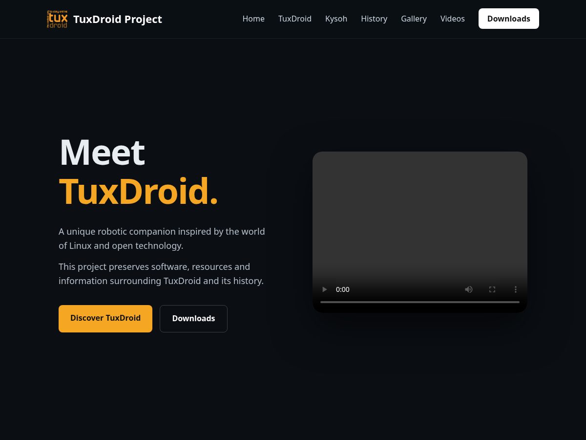 Landing-page snapshot of tuxdrivers.site