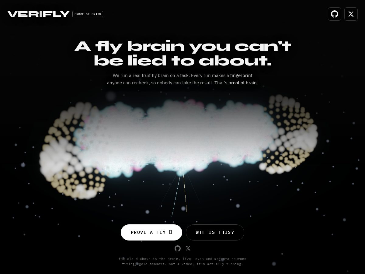 Landing-page snapshot of veriflylabs.xyz