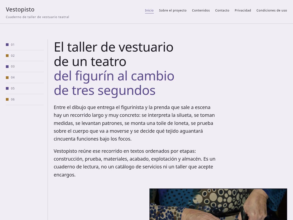 Landing-page snapshot of vestopisto.world