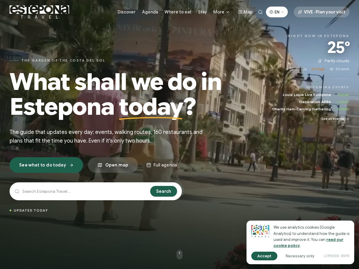 Landing-page snapshot of viveestepona.com