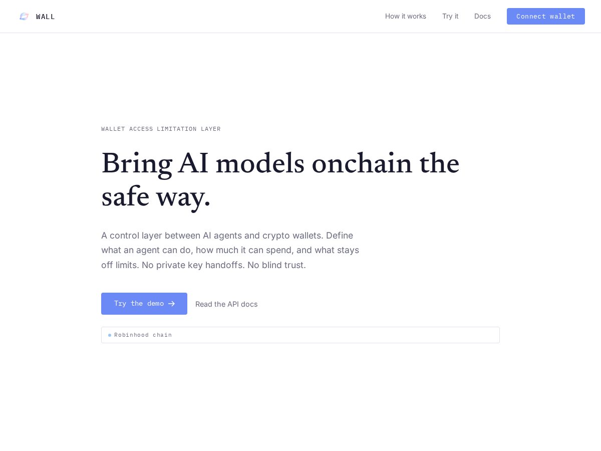 Landing-page snapshot of wallprotocol.com