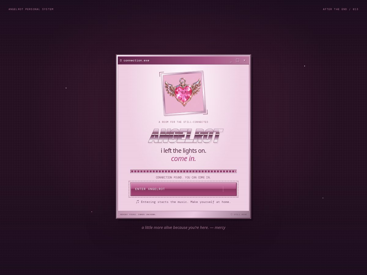 Landing-page snapshot of angelrot.world
