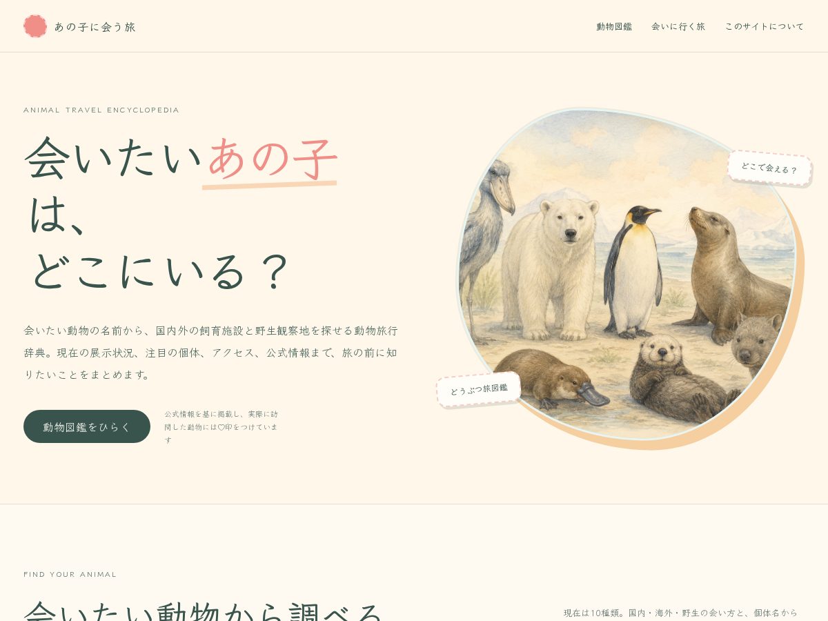 Landing-page snapshot of anokotabi.com